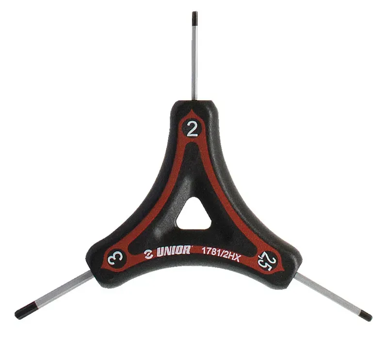 Unior Y Hex Wrench 2x2.5x3 in Red