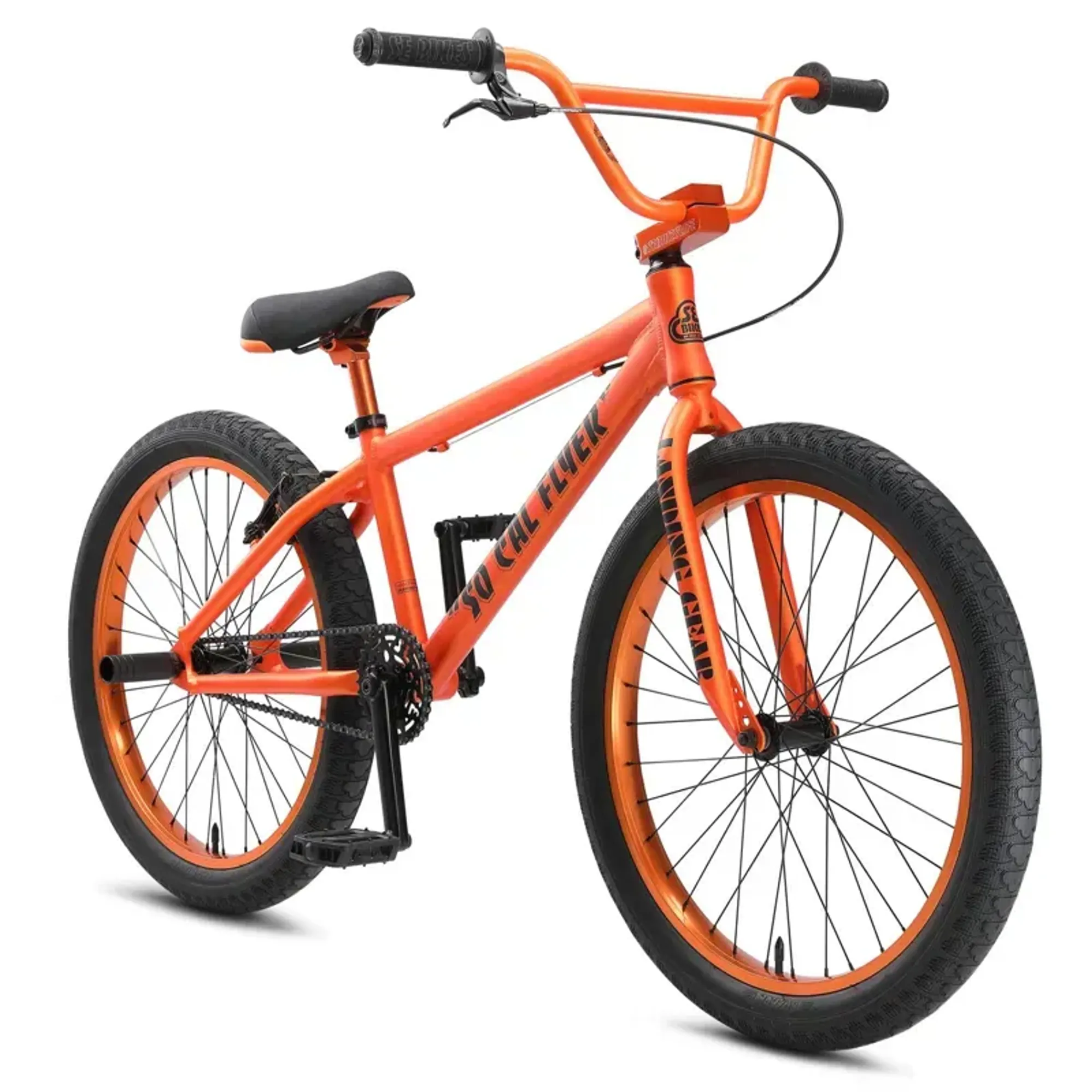 24 bmx bicycle 24" Chase Element Pro/+ cruiser This bike has a classic 6061 aluminum Floval tubing frame built with a sturdy SE Bikes So Cal Flyer