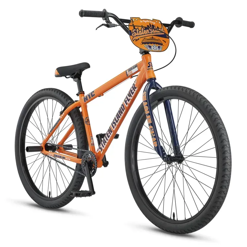 SE Bikes Staten Island Flyer 29-inch BMX in Kung Fu Orange
