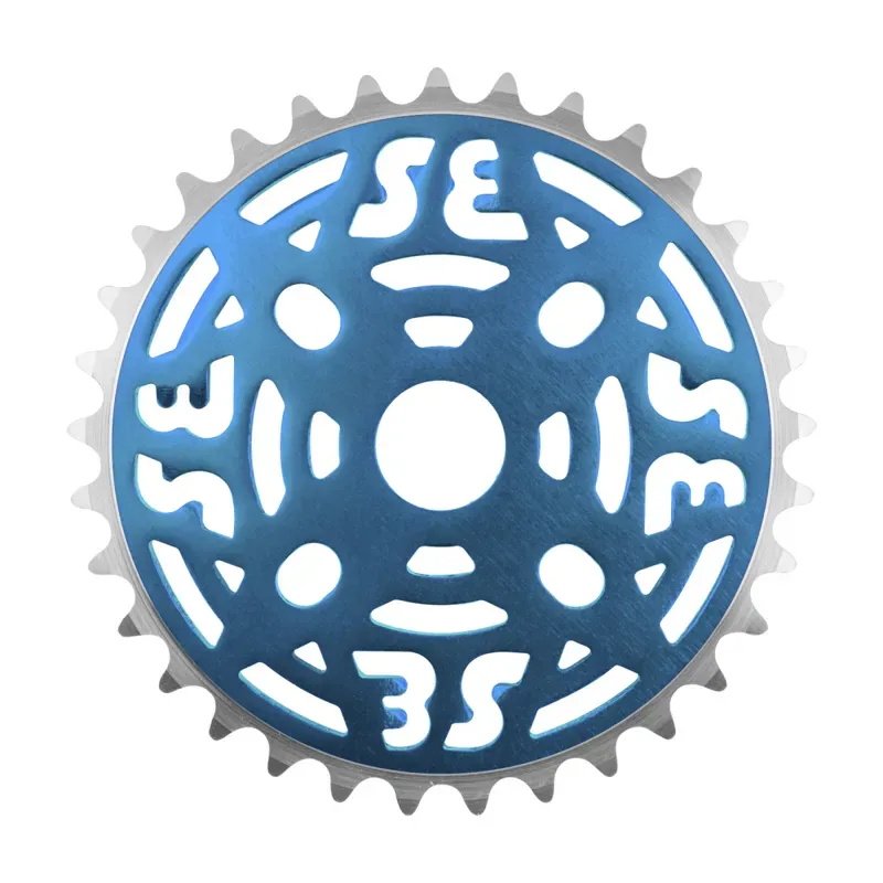 SE Bikes 33-tooth 1/8-inch 1-piece Alloy Chainring in Anodized Blue