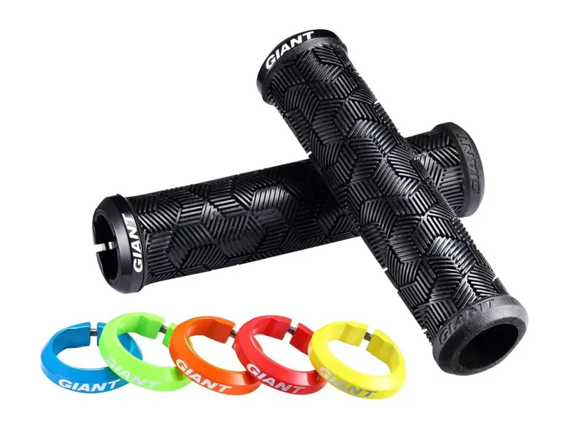 Giant Tactical Single Lock-On Grips 135mm In Black/Red