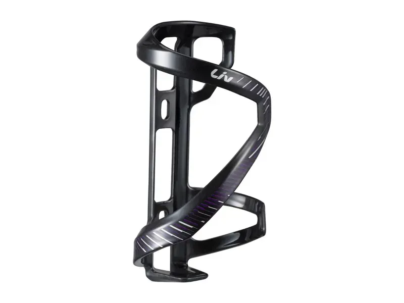 Liv AirWay Comp Right Hand Side-Pull Bottle Cage in Black/Purple/Silver