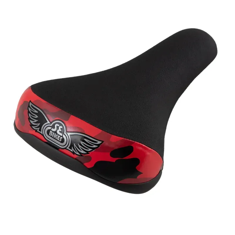 SE Bikes Flyer Camo Saddle in Red Camo