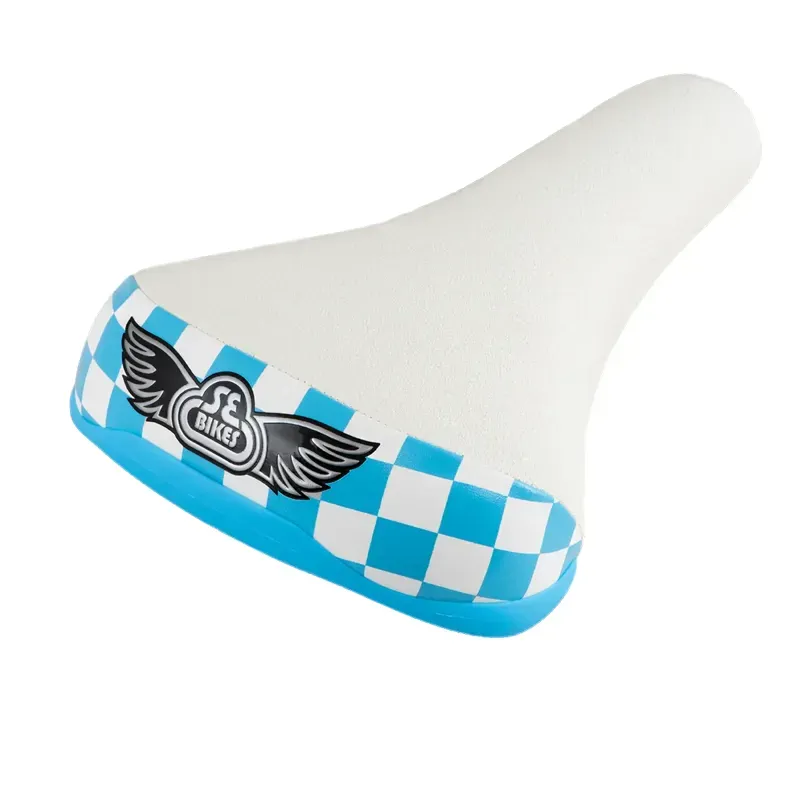 SE Bikes Flyer Checkerboard Seat in Blue/White