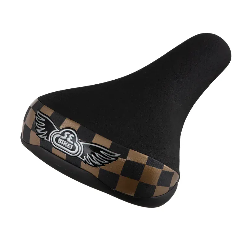 SE Bikes Flyer Checkerboard Seat in Gold/Black
