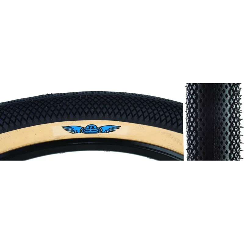 SE Bikes Speedster 29x2.8-inch Wire BMX Tire in Black/Tan