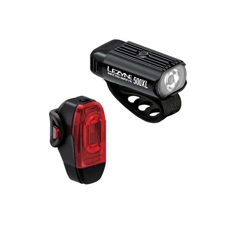 Lezyne Hecto Drive 500XL/KTV Drive Light Set in Black