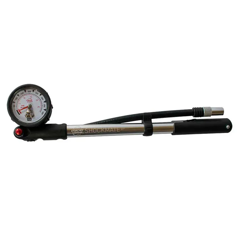 Planet Bike Shockmate 3.0 Fork and Shock Pump in Silver