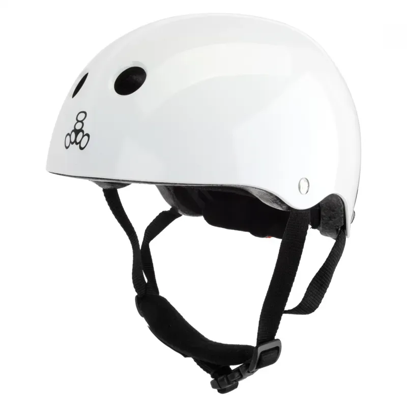Triple Eight Lil8 Dual Cert Helmet w/ EPS in White