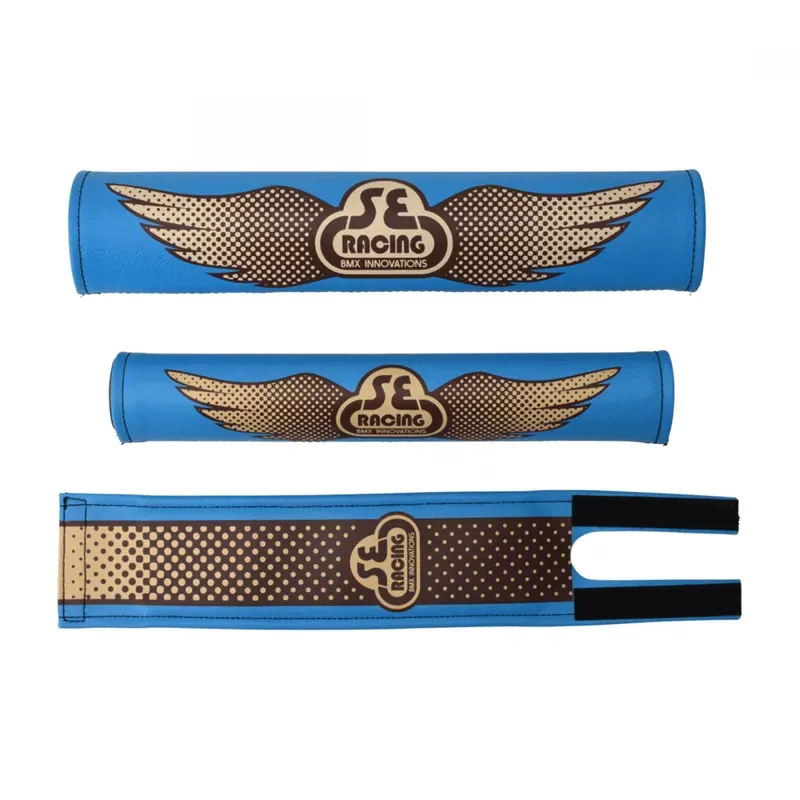 SE Bikes Frame Pad Set in Wing Fade Blue/Brown