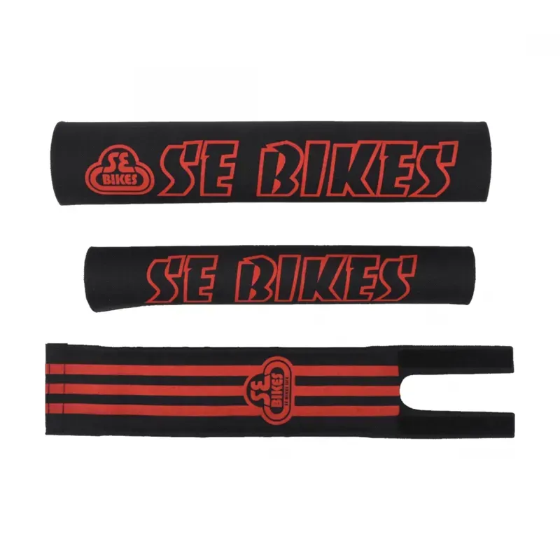 SE Bikes Frame Pad Set in Black/Red