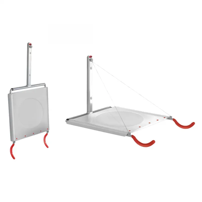 Delta Single Bike Wall Mount Rack w/Shelf in Silver