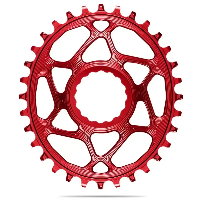 Absolute Black Oval Cinch DM Boost 32T Chainring in Red