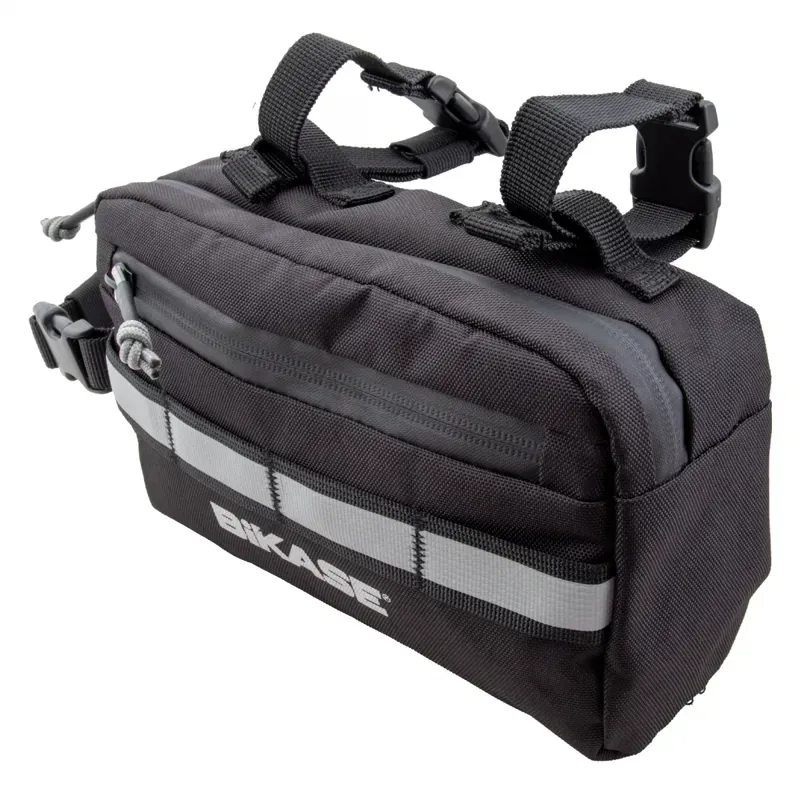 Bikase Hipster 8x2x5-inch Handlebar Bike Bag in Black