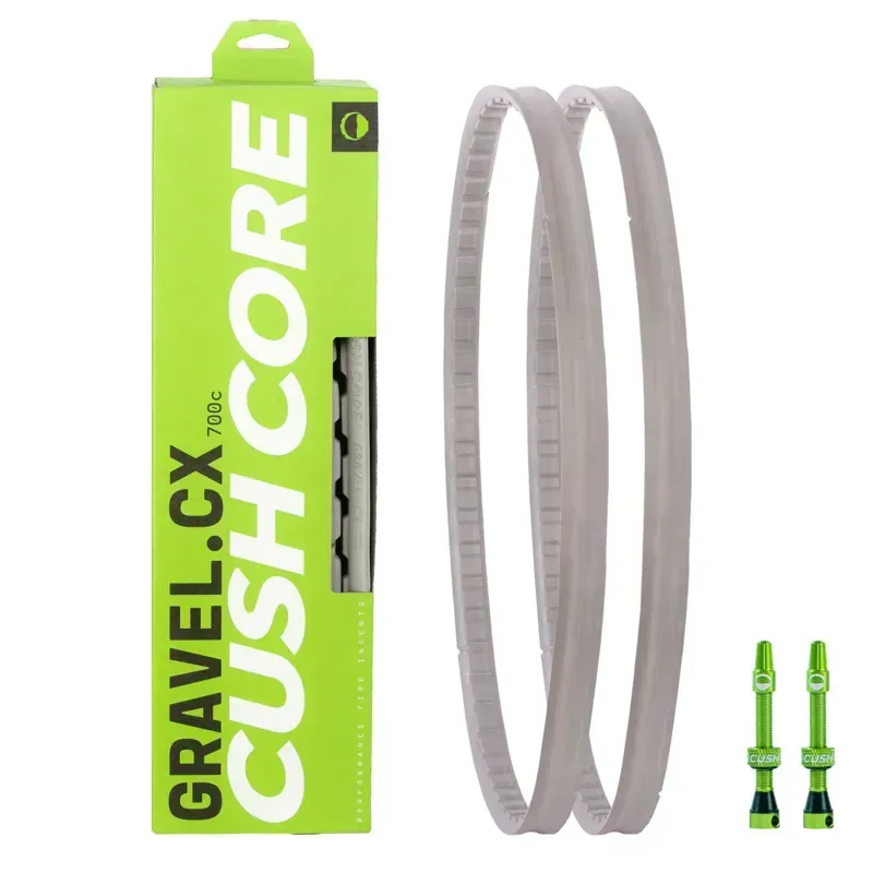 CushCore Gravel/CX Tire Insert for 700c x 33-46mm Tires Single - Includes 1 Tubeless Valve