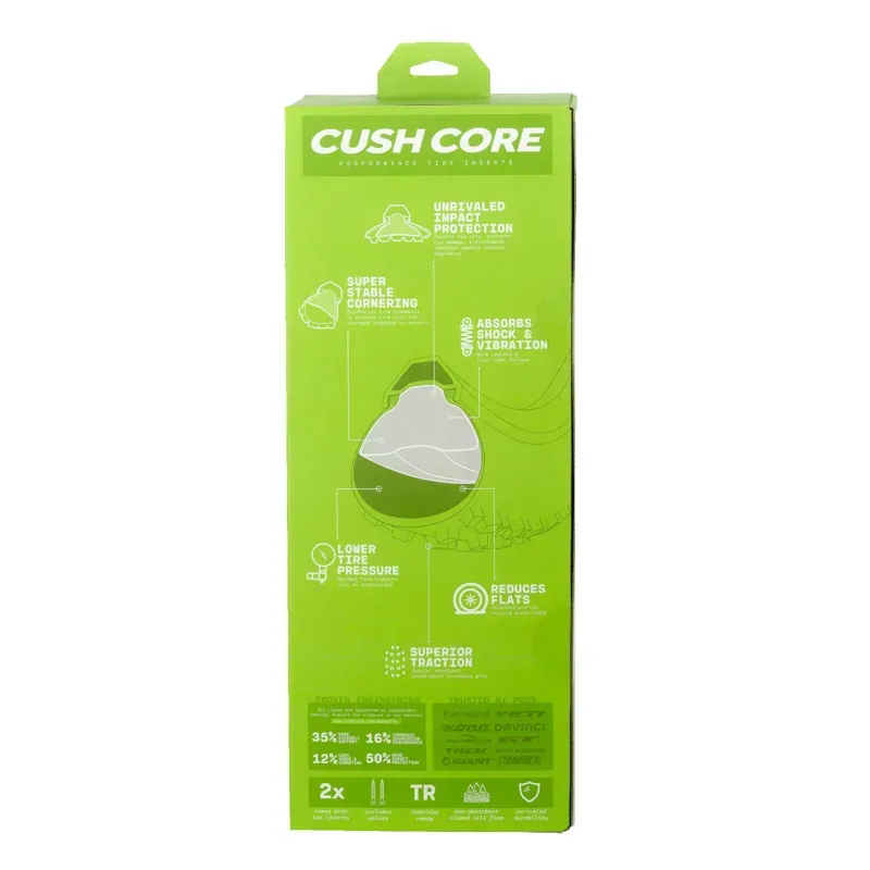 CushCore XC Tire Inserts Set 29 Pair Includes 2 Tubeless Valves-1