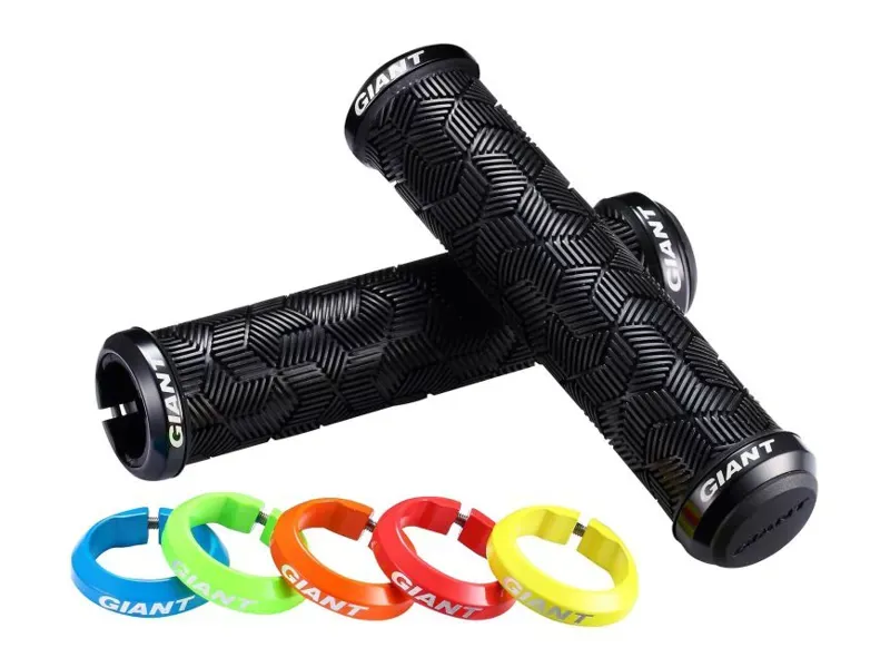 Tactal Double Lock-On Grips 135mm Black/ Blue one size