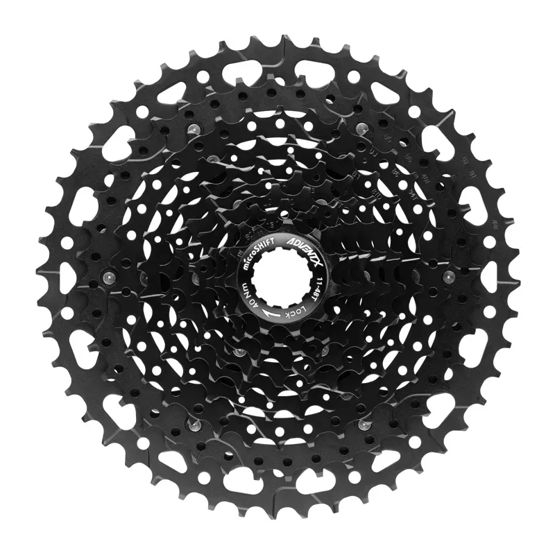 microSHIFT ADVENT X G-Series 10 Speed 11-48 Cassette in Black