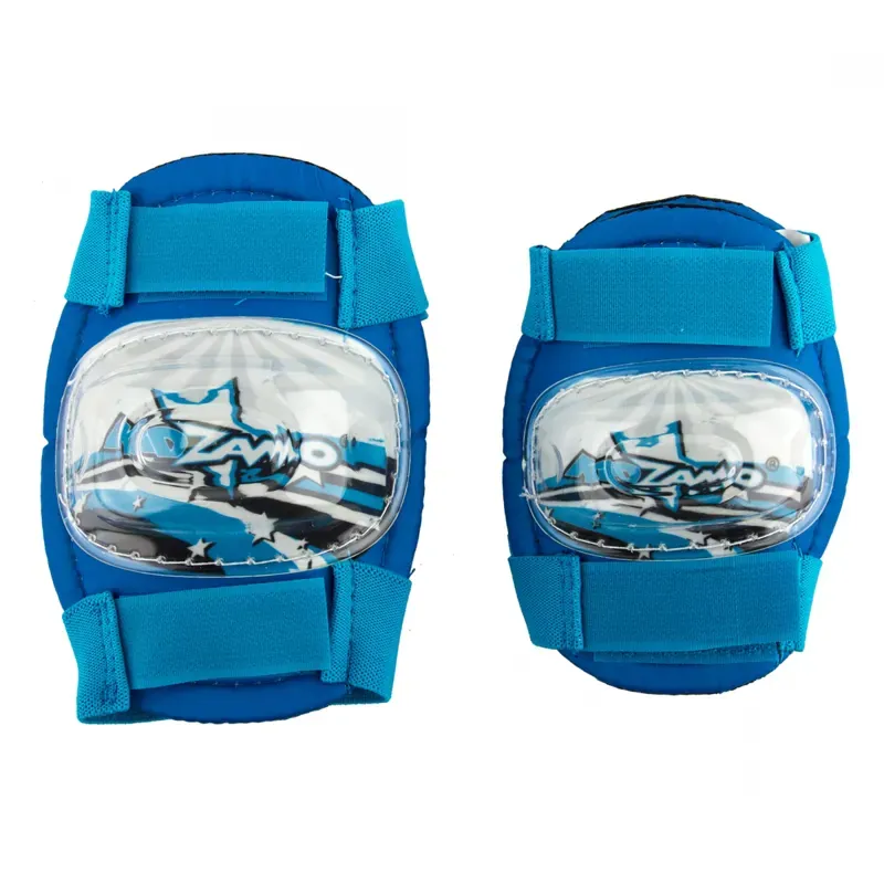 Kidzamo Elbow/Knee Stars Youth Pad Set in Blue/White
