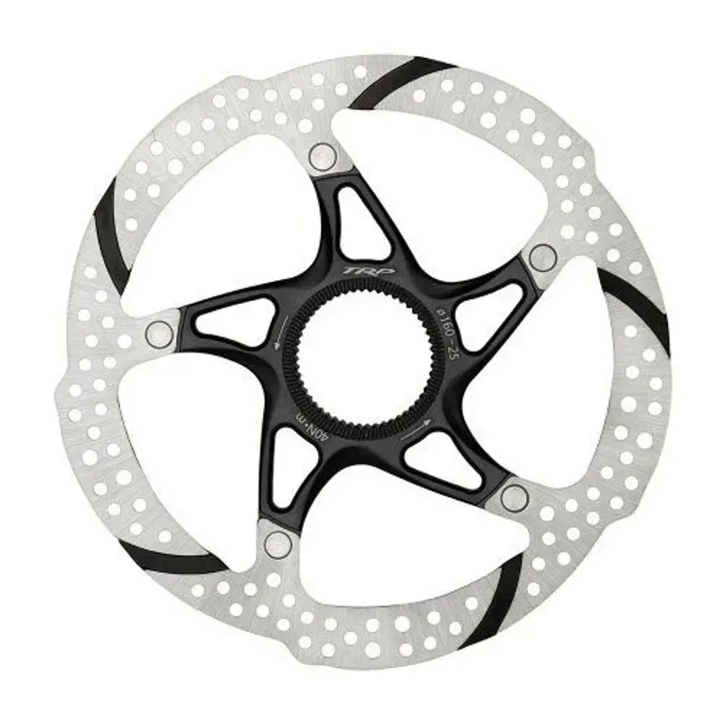 TRP-25 Disc Brake Rotor - 203mm Center Lock 1.8mm Silver/ Black 203
