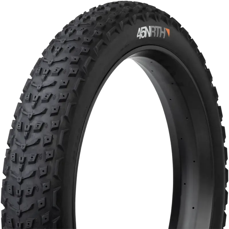 45NRTH Dillinger 5  27.5 X 4.5 Tubeless Folding 120tpi Studdable Tire in Black