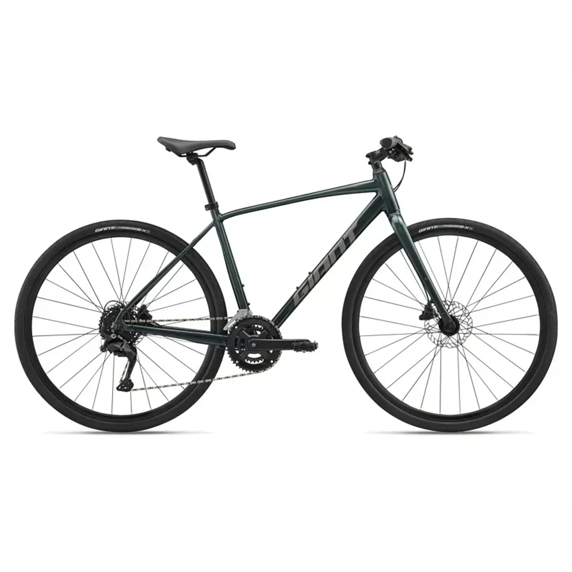 Giant Escape 2 Disk Hybrid/CITY Bike in Asphalt Green Giant Escape 2 Disk Hybrid/CITY Bike in Asphalt Green
