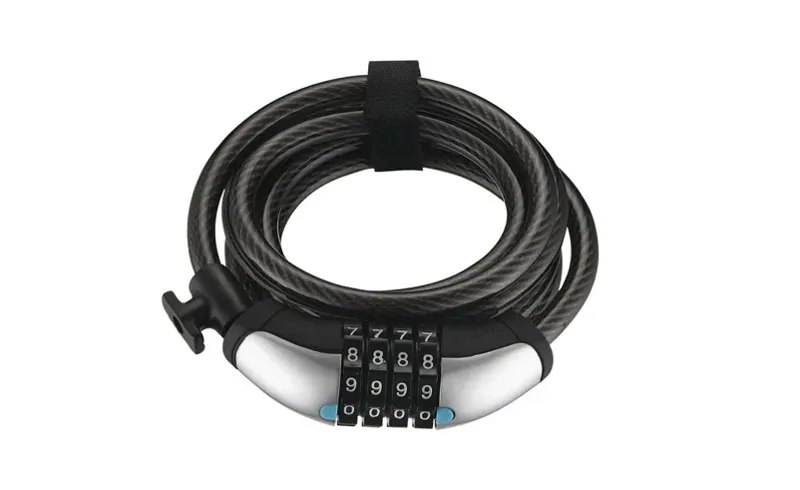 Giant SureLock Flex Combo Coil 10 Cable Lock in Black/Silver