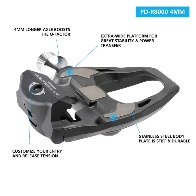 Shimano PD-R8000 Ultegra Pedals In Black-1