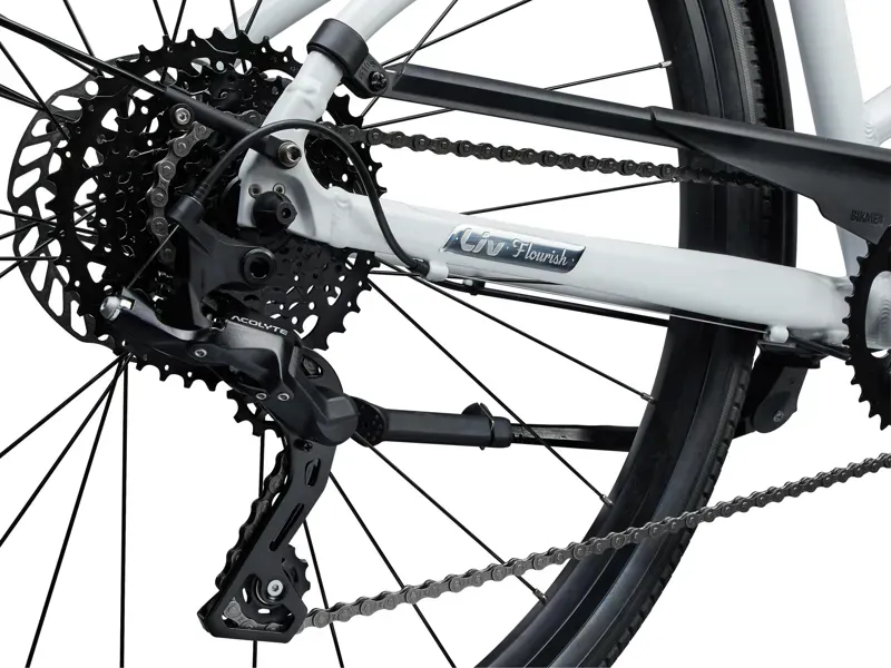 Liv Flourish 3 Disk Hybrid City Bike in White-2