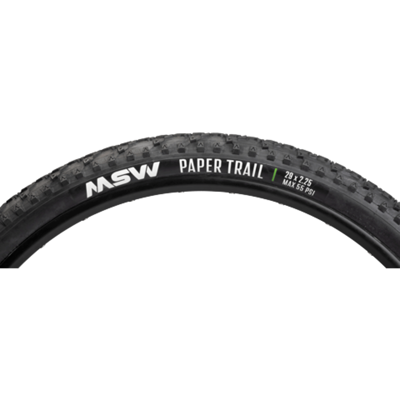 MSW Paper Trail 29 x 2.25 Wirebead 33tpi Tire in Black-2
