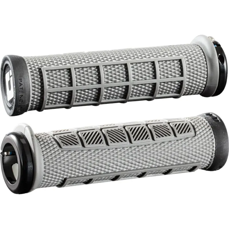 Odi Elite Pro Mountain Bike 130mm Lock On Grips in Gray