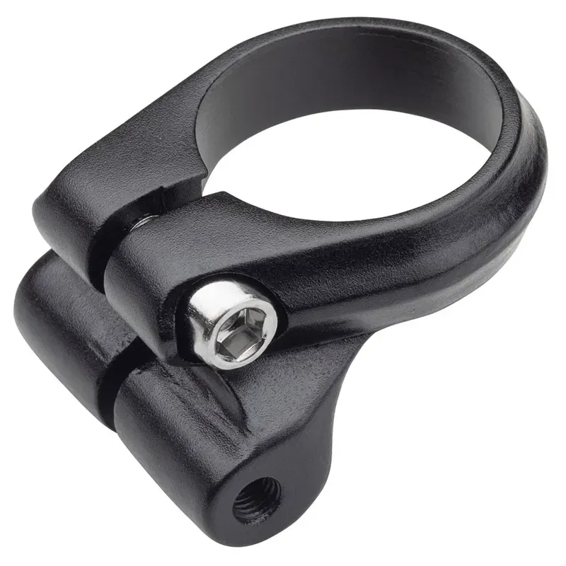 Problem Solvers 31.8mm Bolt-On Seatpost Clamp w/Rack Mounts in Black-1
