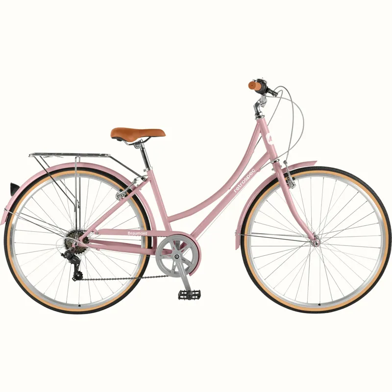 Retrospec Beaumont Step thru 7 Speed City Bike - 42cm - Dusty Rose-2