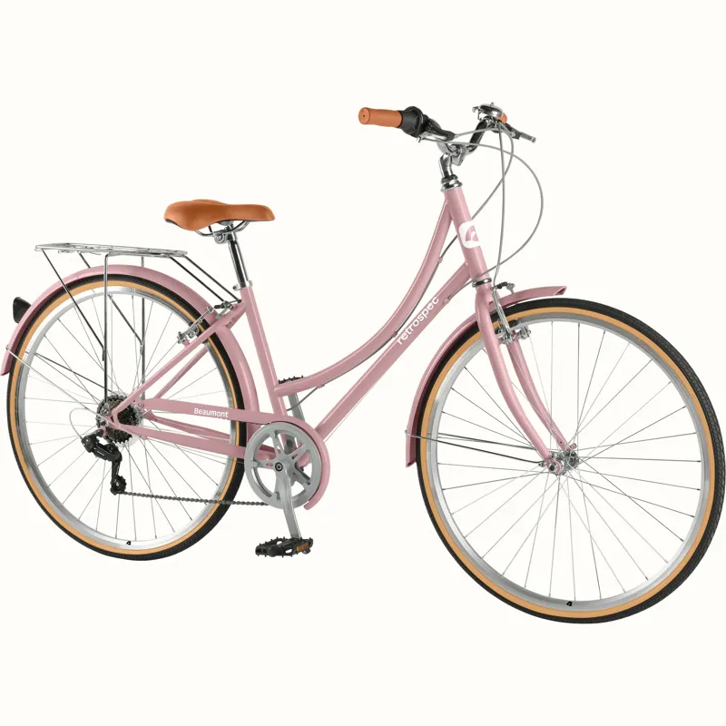 Retrospec Beaumont Step thru 7 Speed City Bike - 42cm - Dusty Rose