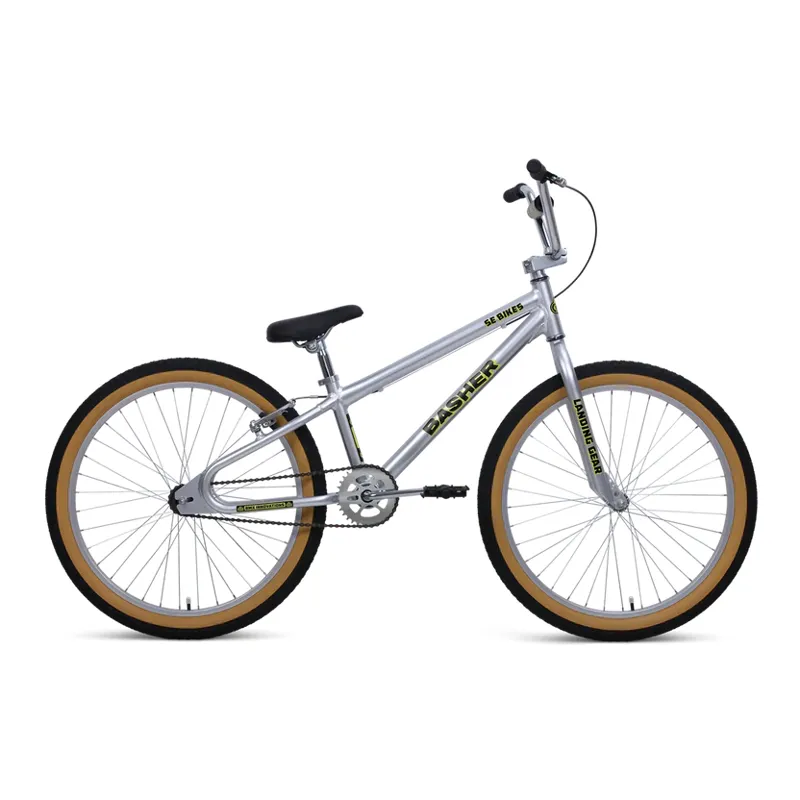 SE Basher 24 Inch Wheel Silver Streak BMX Cruiser-2