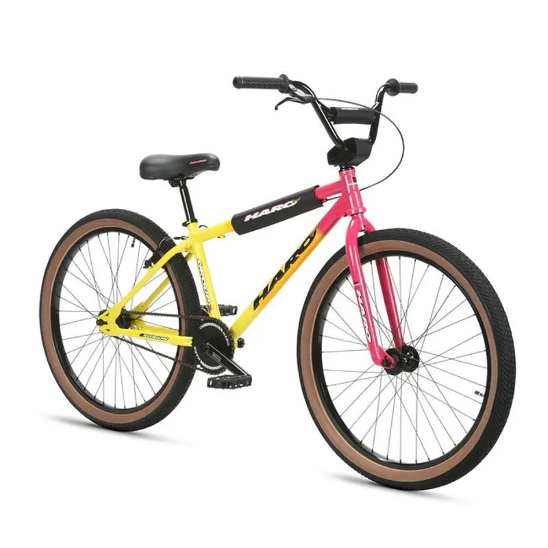 Haro Group One Pink/ Orange/ Yellow 24 Inch Wheels BMX Wheelie Bike-1