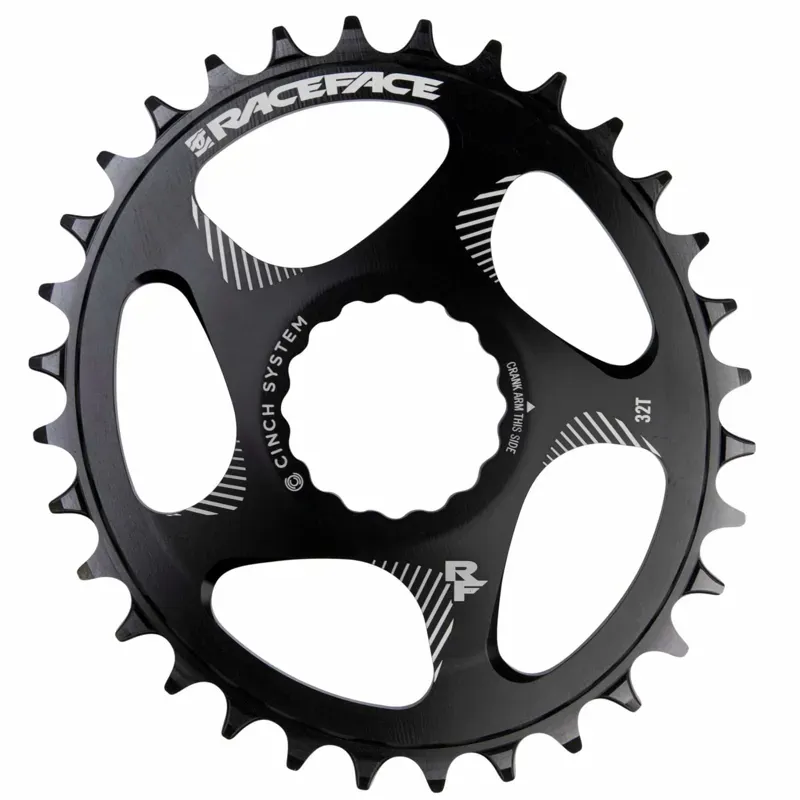 RaceFace Narrow Wide Oval Chainring: Direct Mount CINCH 30t Black 3mm boost
