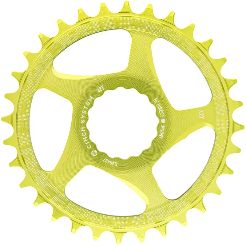 RaceFace Narrow Wide Chainring: Direct Mount CINCH 32t Green
