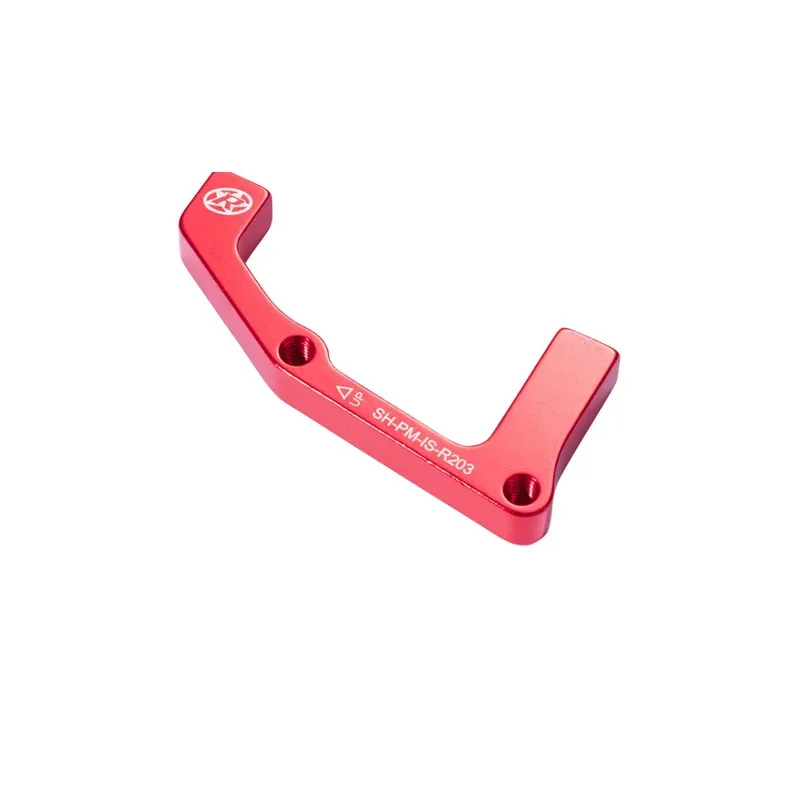 Reverse IS-PM 203 Shimano Rear Disk Brake Adapter in Red