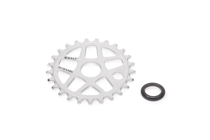 Salt Gateway 25t Steel Sprocket in Chrome