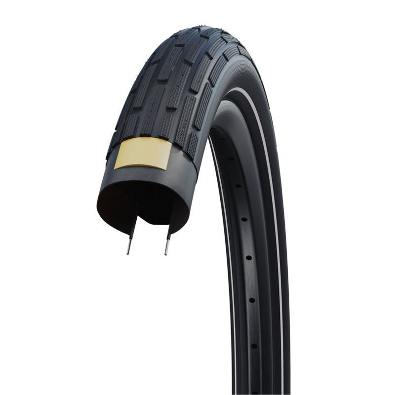 Schwalbe Fat Frank Tire - 29 X 2 Clincher Wire Active Line K-Guard Liteskin Black/ Reflective Black 29 x 2-1