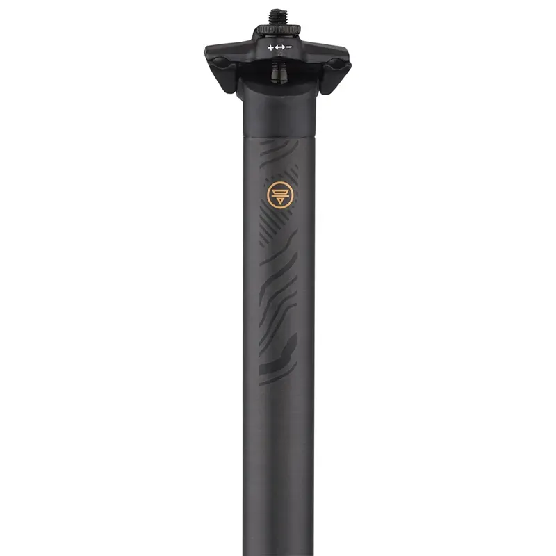 Teravail Stratum Carbon Seatpost - 27.2 X 400mm 18mm Offset Black Carbon-1