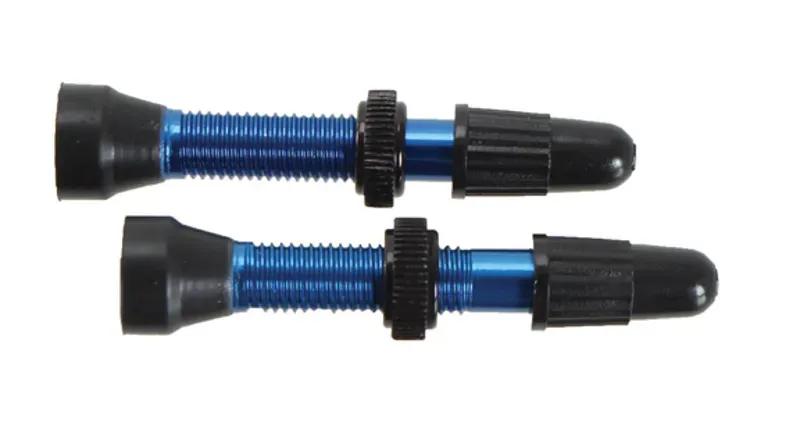 WTB Tubeless Compatible System 34mm Presta Valve Stem Pair in Blue